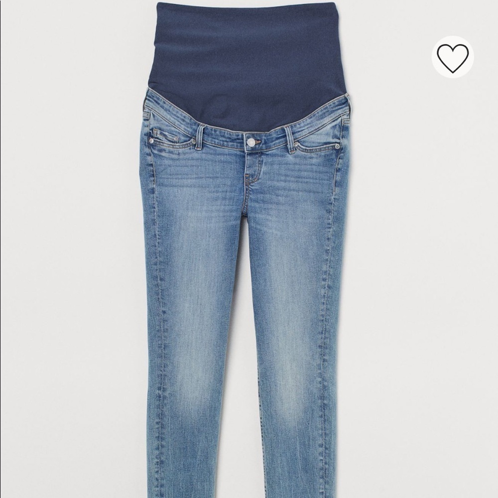 H&M Mama Maternity Light Blue Skinny Jeans